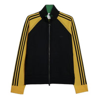 adidas x Wales Bonner Knit Track Jacket 'Black Yellow' IB3261