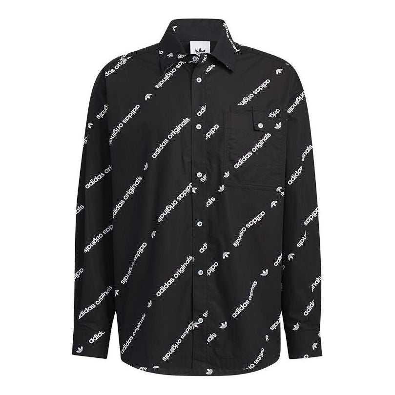 adidas Originals PTN Shirts Long Sleeve 'Black' HU1229