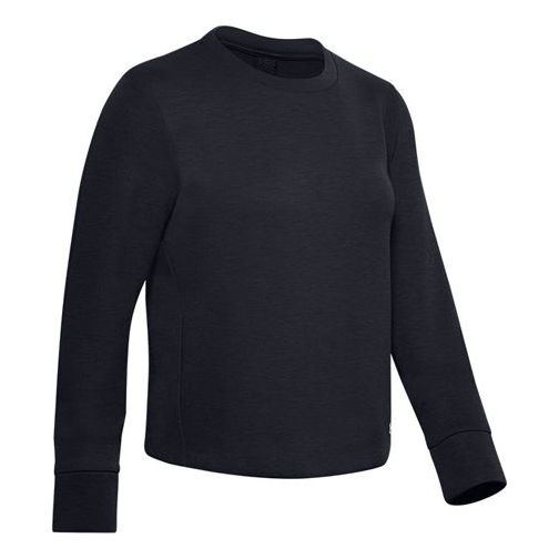 (WMNS) Under Armour Unstoppable Back Mesh Zipper Training Pullover Black 1344159-001