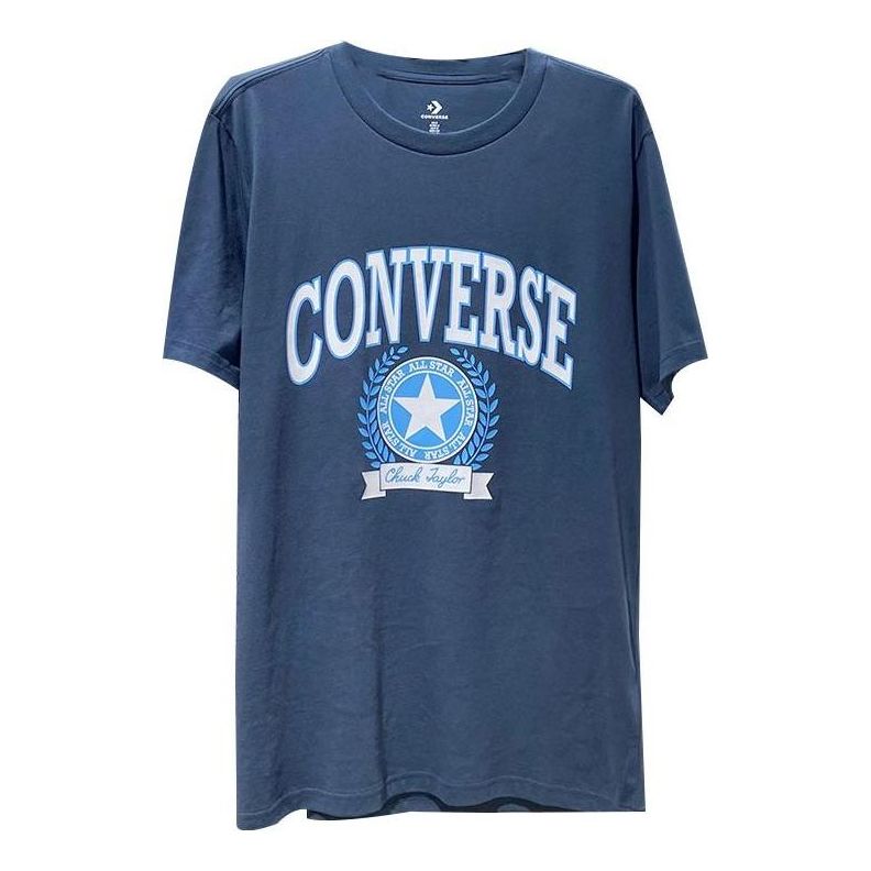 Converse Retro Chuck Collegiate Short Sleeve T-shirt 'Navy' 10025275-A03