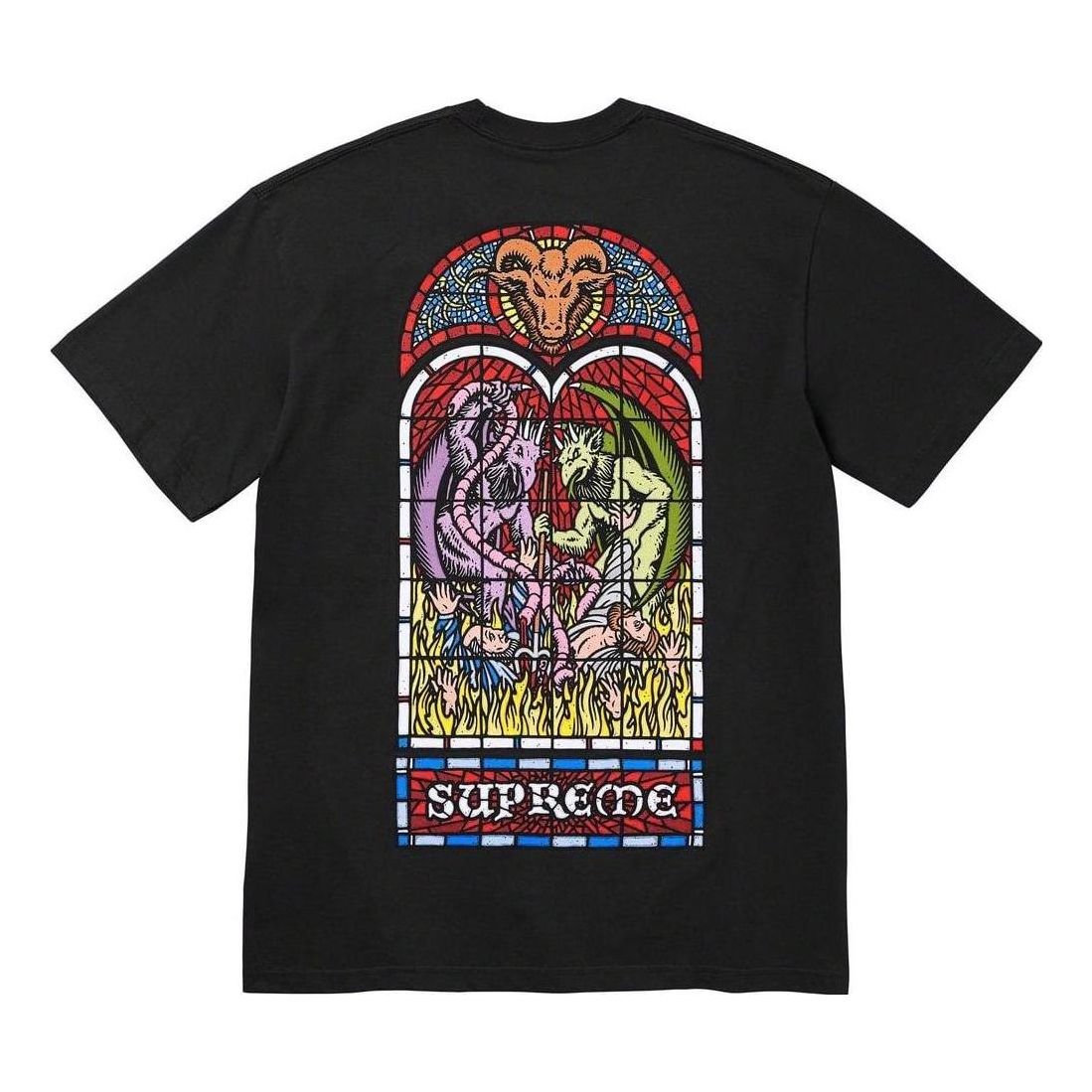 Supreme Worship T-Shirt 'Black Multi-Color' SUP-FW23-012