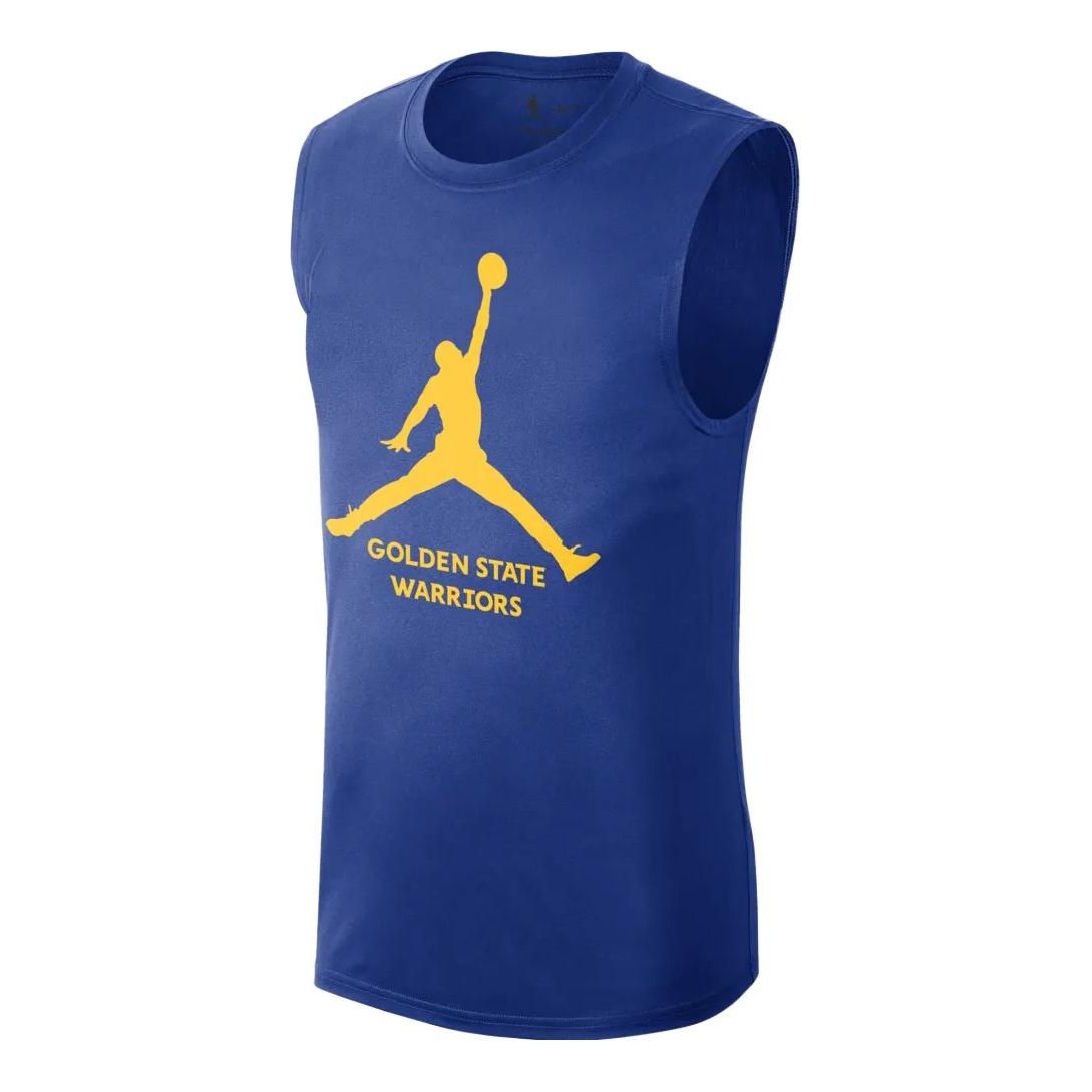 Air Jordan Logo x NBA Golden State Warriors Essential Tank 'Blue' FQ1971-495