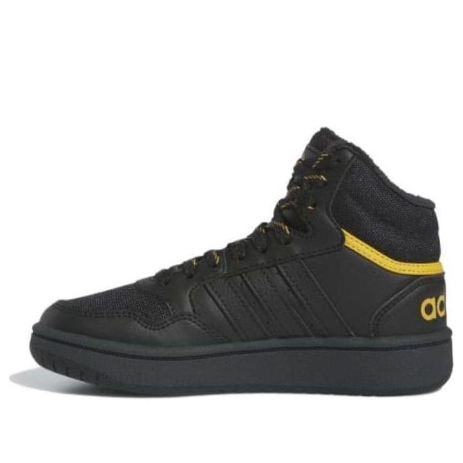 (PS) adidas Hoops 3.0 Mid J 'Black Preloved Yellow' IF7736