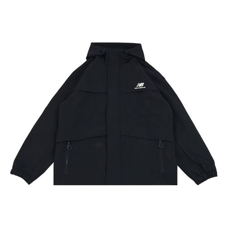 New Balance Logo Urban Remix Woven Jacket 'Black' AMJ33359-BK