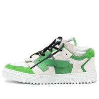 Off-White Out Of Office Low-Top Sneakers 'Green White Black' OMIA244F22LEA0010155