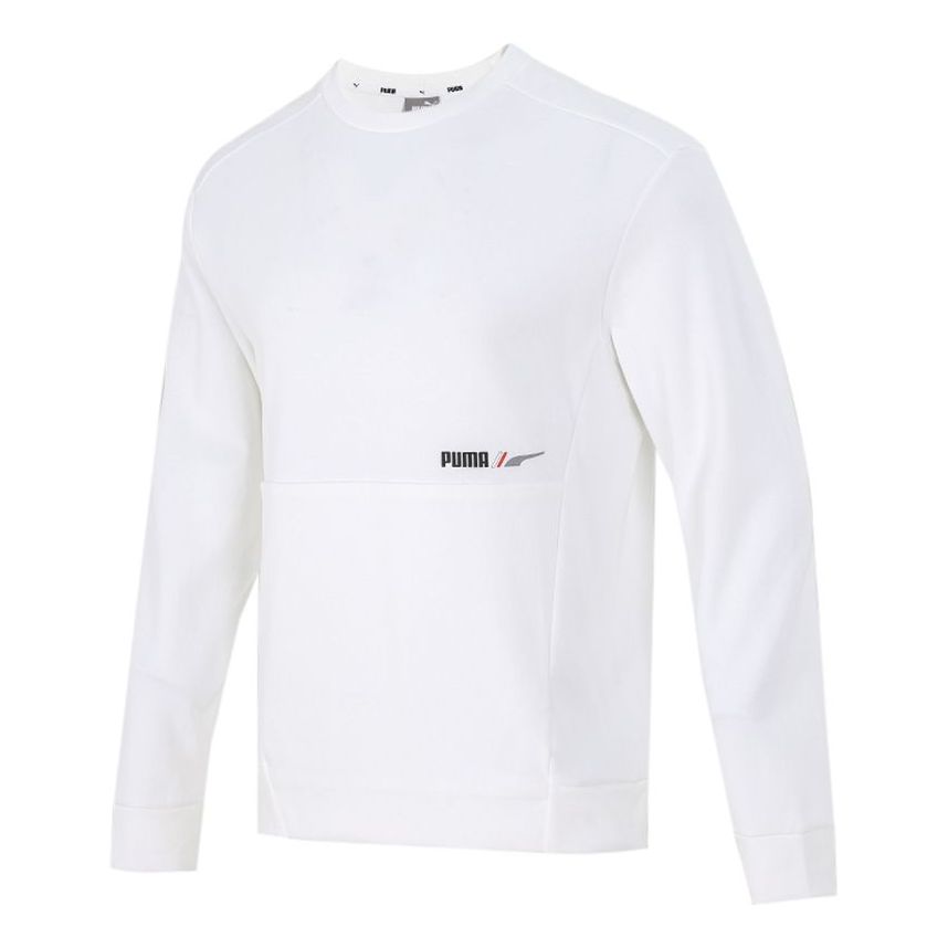 PUMA Training Sports Breathable Round Neck Pullover White 846532-02