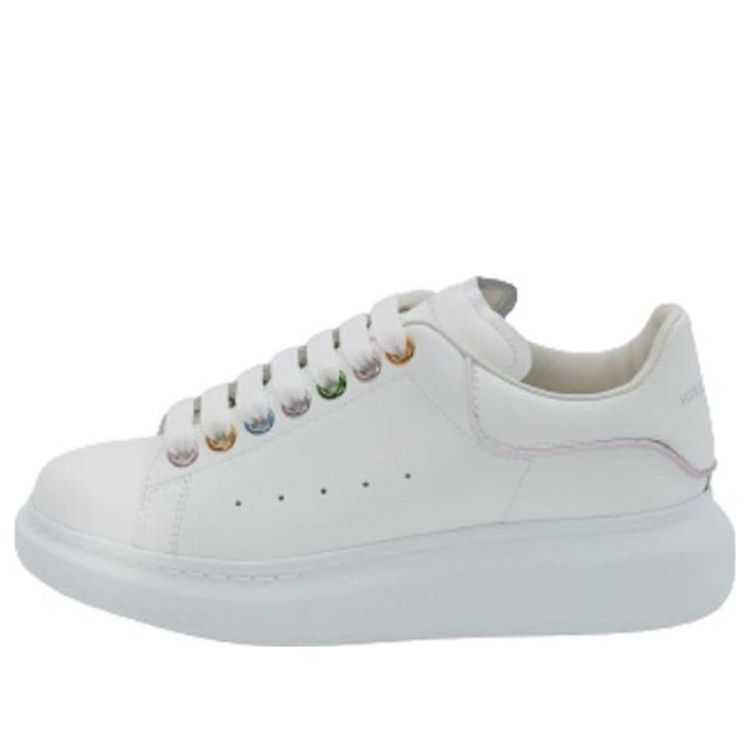 (WMNS) Alexander McQueen Oversized Sneakers 'White Metalic Eyelets' 685671WIB9W9035