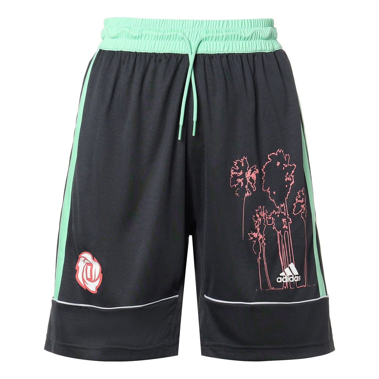 adidas Bw Rose Short Contrasting Colors Basketball Sports Shorts Black GP9773