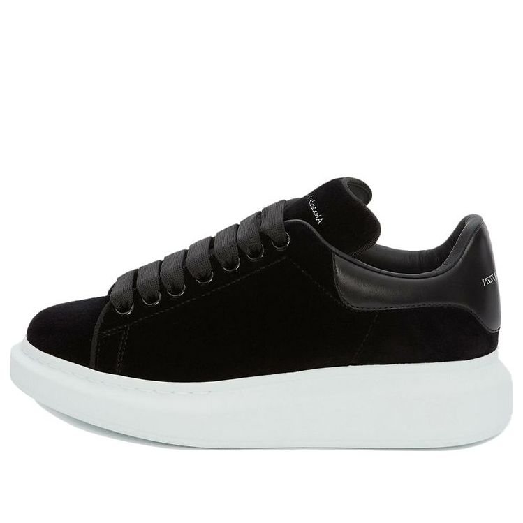 (WMNS) Alexander McQueen Oversized Sneaker 'Smooth Black' 553775W4FKT1000