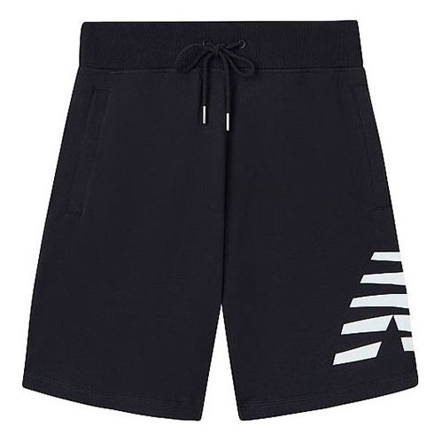 New Balance Logo Print Sportswear Shorts 'Black White' AMS01915-BK