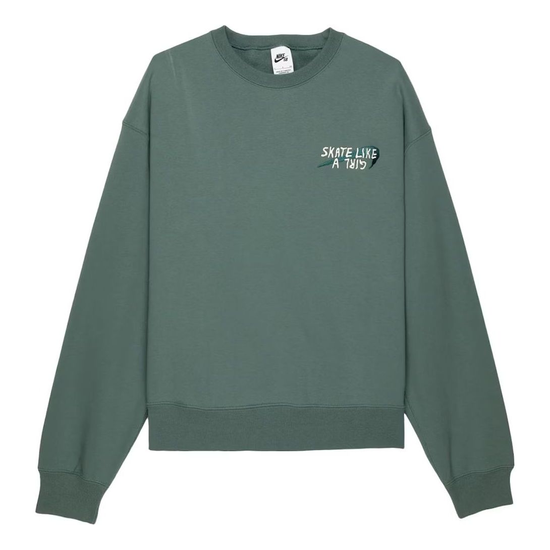 Nike SB Fleece Skate Crew Sweatshirt 'Skate Like A Girl' DQ7306-384