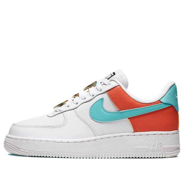 (WMNS) Nike Air Force 1 Low SE 'Basketball Pins White Orange' AA0287-106