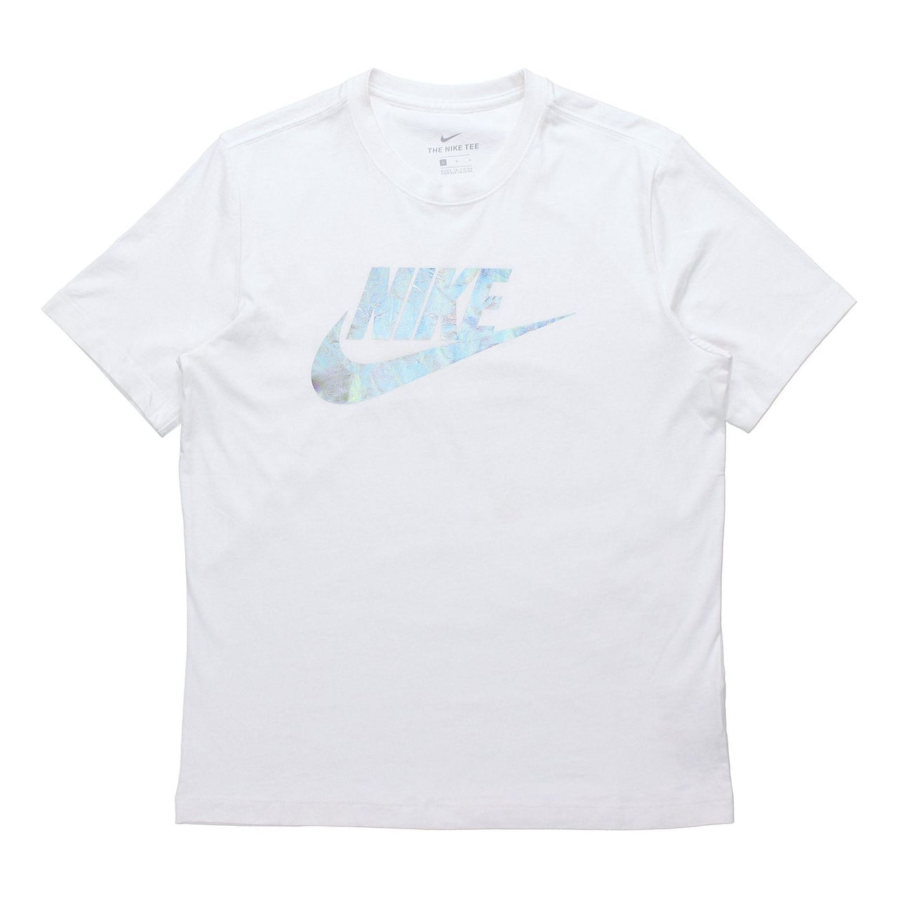 Nike Sportswear Athleisure Casual Sports Short Sleeve 'White SIlver' CT6880-100