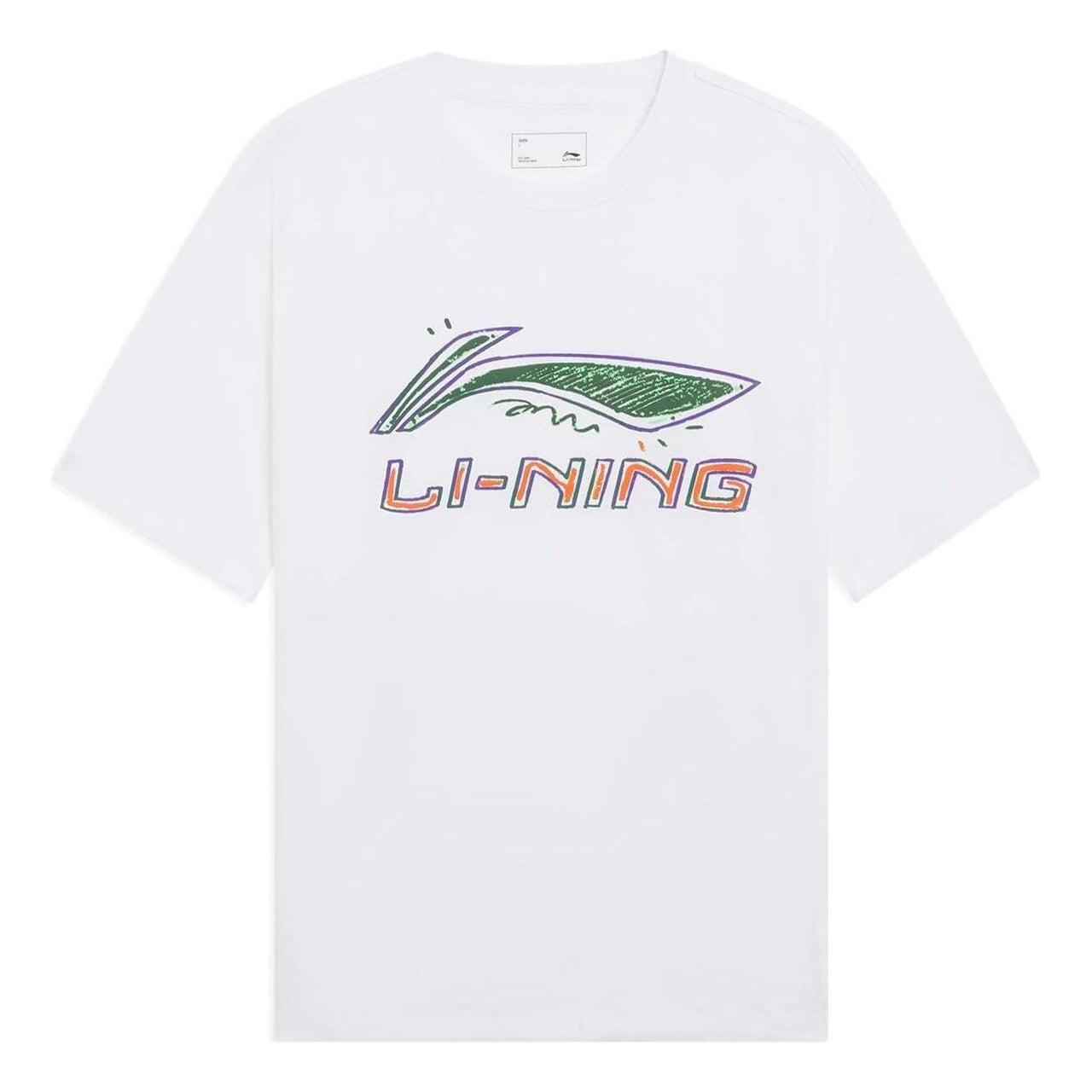 Li-Ning Classic Logo T-shirt 'White' AHSS879-4