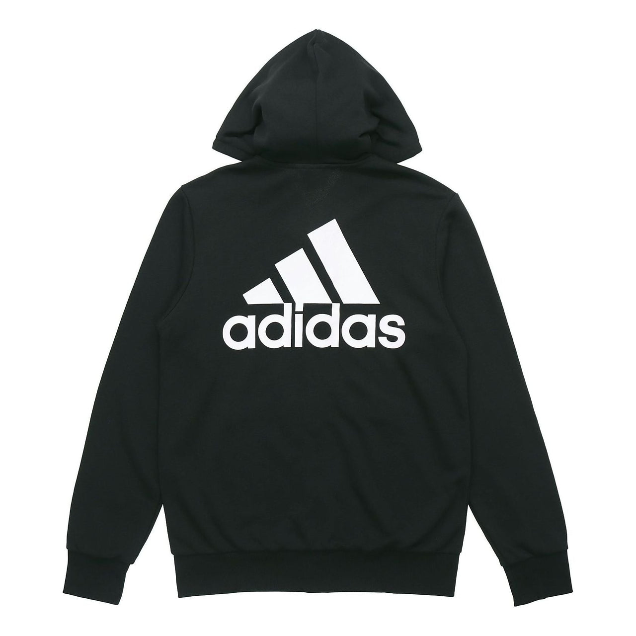adidas Logo hooded Zipper Athleisure Casual Sports Knit Jacket Black GK9044