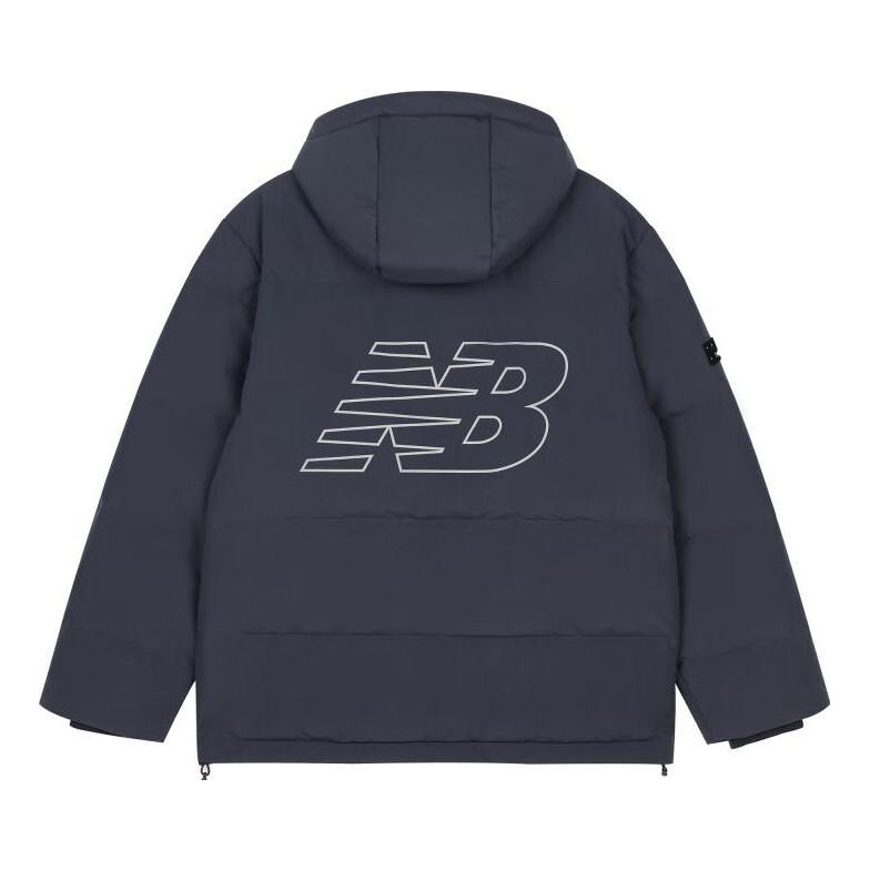 New Balance Logo Puffer Jacket 'Navy' AMJ33339-ECL