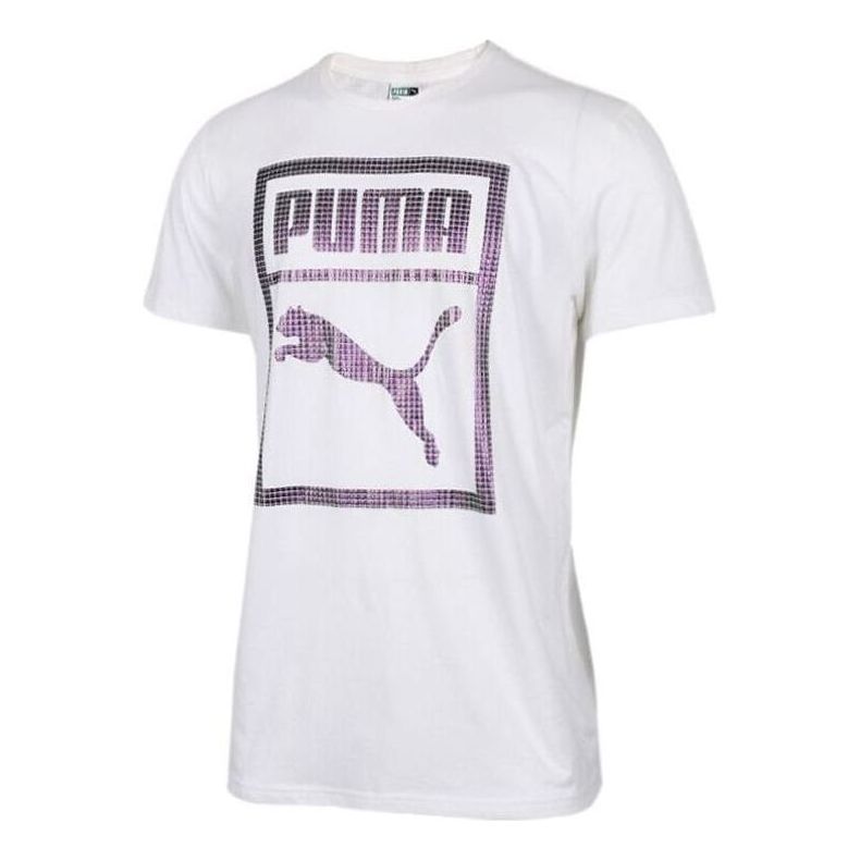 PUMA Logo Graphic T-Shirt 'White' 573927-02