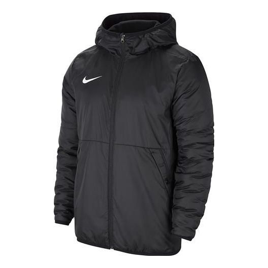 Nike Solid Color Hooded Long Sleeves Jacket Black CW6768-010