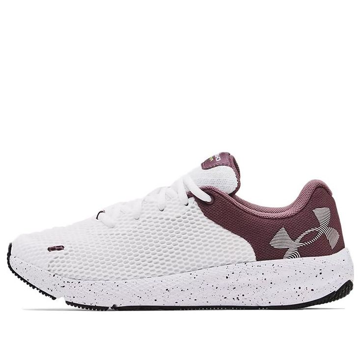 (WMNS) Under Armour Charged Pursuit 2 Big Logo Speckled 'White Ash Plum' 3025244-101