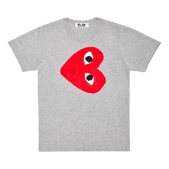(WMNS) COMME des GARCONS PLAY Side Logo Tee 'Grey' AZ-T263-051