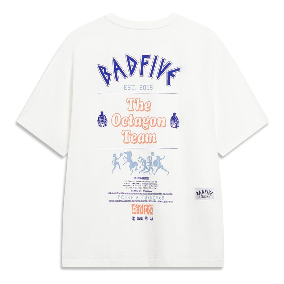 Li-Ning BadFive Force A Turnover Graphic T-shirt 'White' AHST289-5