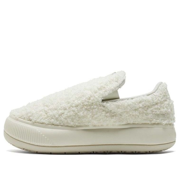 (WMNS) PUMA Suede Mayu Slip-On 'Teddy - Marshmallow' 384887-02