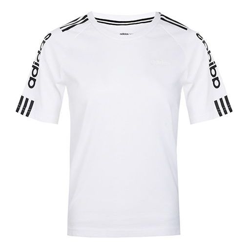 (WMNS) adidas neo W Esntl 3S T Sports Short Sleeve White FP7480