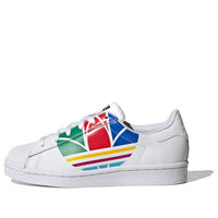 (GS) adidas Superstar Pure J 'Colorful Trefoil - Cloud White' FW4005