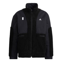 adidas Wj Mixboa Jkt Splicing Fleece Jacket Black H40243