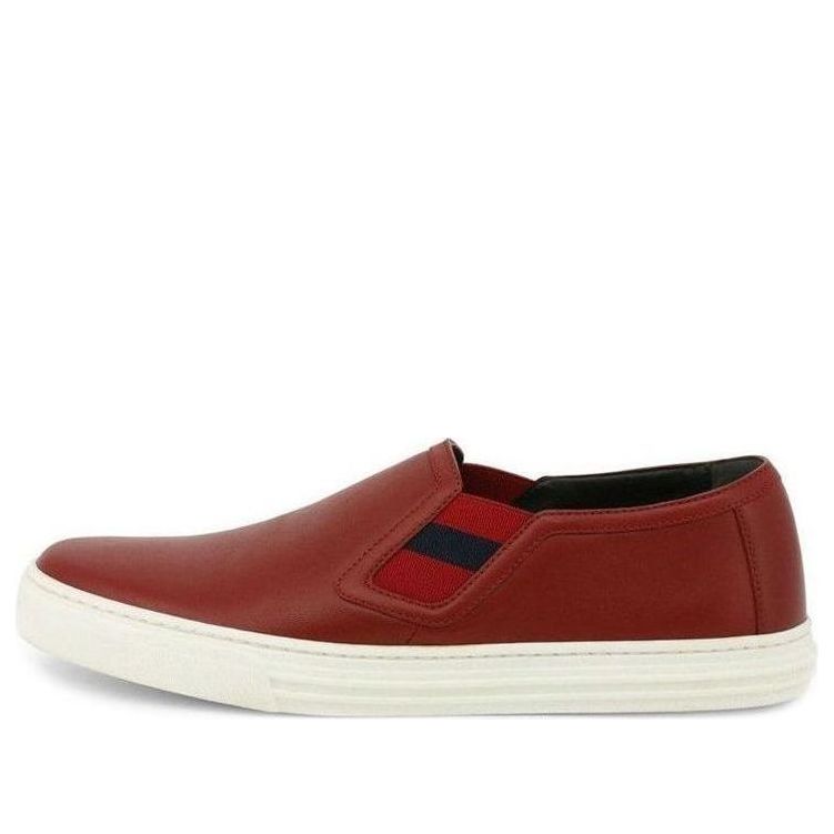 (WMNS) Gucci Leather Low 'Maroon' 473974-A3850-6078