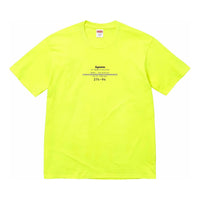 Supreme Standard T-Shirt 'Yellow' SUP-SS24-032