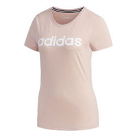 (WMNS) adidas neo Round Neck Sports Short Sleeve Pink FP7875