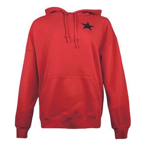 (WMNS) Converse Logo Knit hooded Drawstring Red 10020752-A02