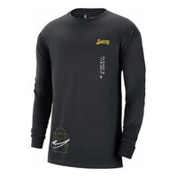 Nike x NBA Los Angeles Lakers CTS Max90 Long Sleeve T-shirt 'Black' DR6346-010