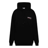 Balenciaga Political Campaign Medium Fit Hoodie 'Black' 578135TKVI91070
