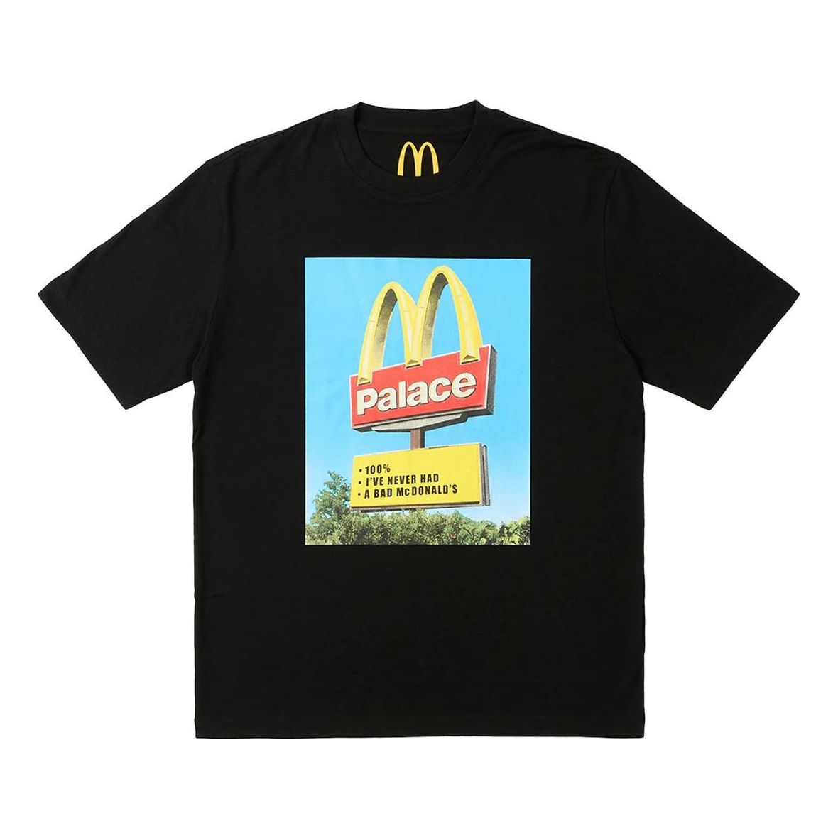 Palace x McDonald's Sign T-shirt 'Black' P25TS340