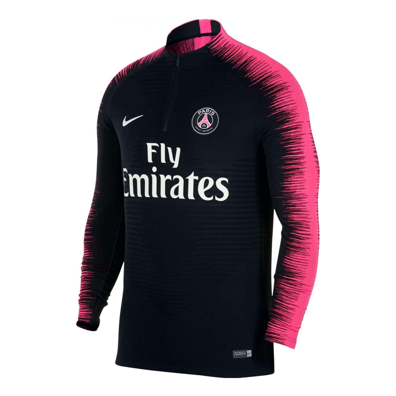 Nike Contrasting Colors Alphabet Team Half Zipper Soccer Jacket 'Black Pink' 894192-011