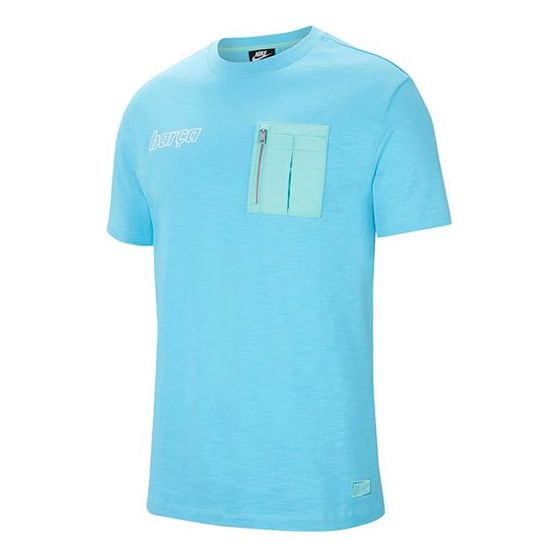 Nike Sportswear FC Barcelona Pocket Training T-Shirt 'Blue' DC7280-425