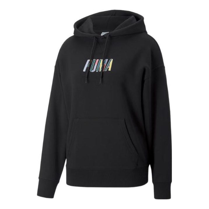(WMNS) PUMA SWxP Graphic Hoodie 'Black' 537611-01