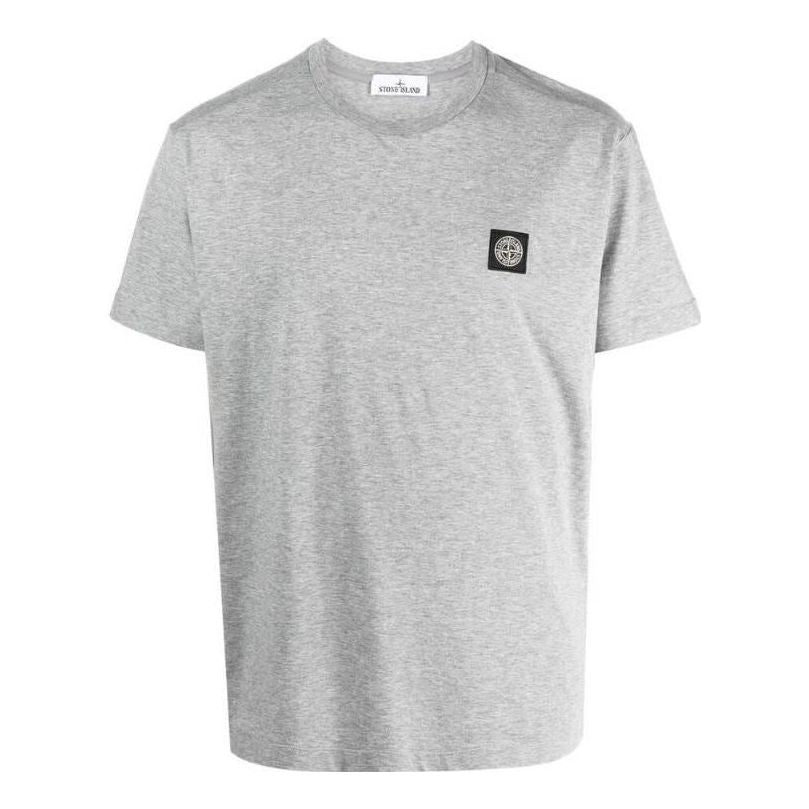 STONE ISLAND Compass Patch Logo Short-Sleeve T-shirt 'Melange Grey' 101524113-A0M64
