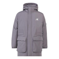 New Balance Windproof Long Down Jacket 'Grey' AMJ23341-ZNC
