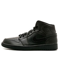 Air Jordan 1 Mid 'Black White' 554724-034