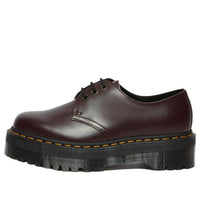 Dr. Martens 1461 Smooth Leather Platform Shoes 'Wine Red' 27332626