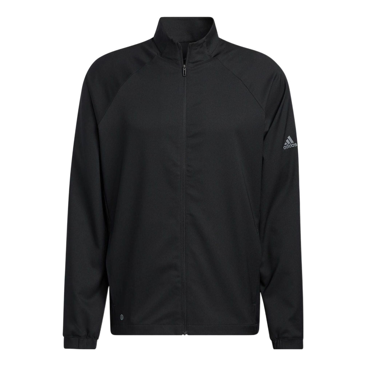 Men's adidas Cr Nvlty Vstl J Solid Color Logo Printing Zipper Stand Collar Sports Jacket Black H56797