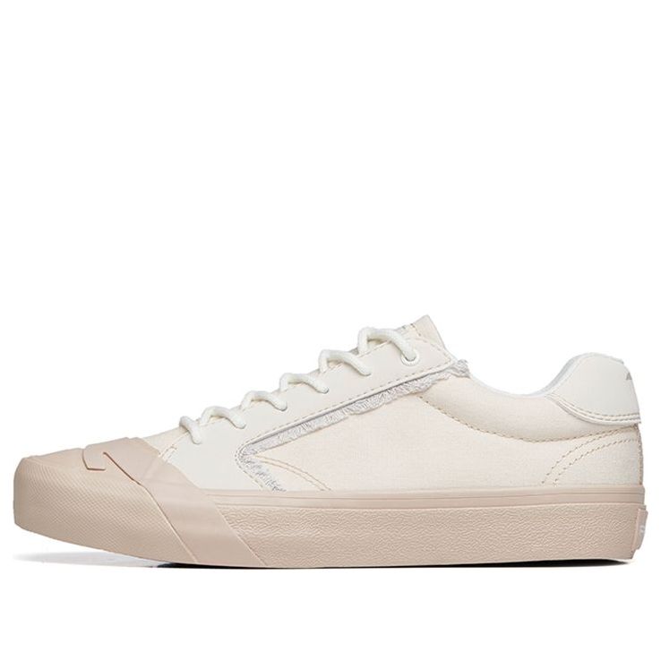 (WMNS) ANTA Life Series Sneakers  Canvas 'Grey Pink' 122228077S-4