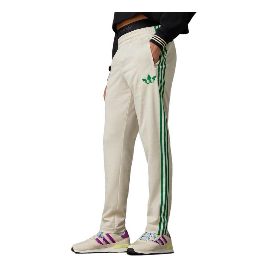 adidas originals Adicolor 70s Monogram Track Pants 'Wonder White Green' IP6984