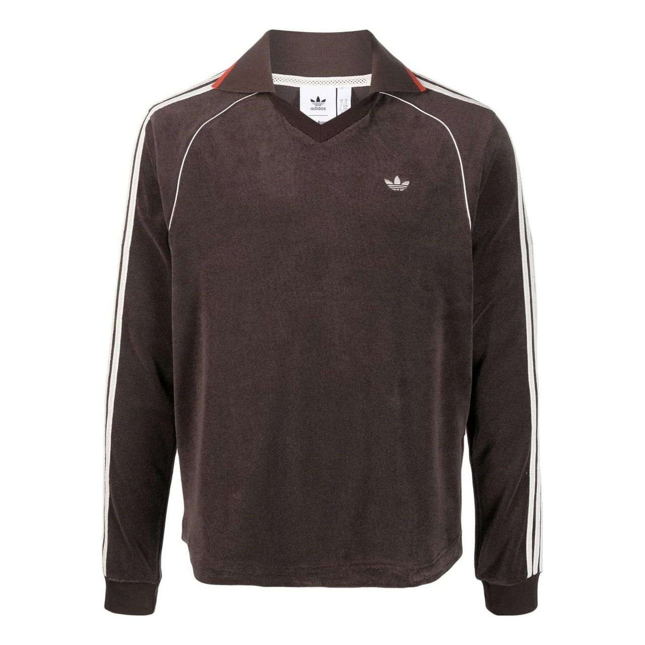 adidas x Wales Bonner Long Sleeve Towel Polo Shirt 'Brown' IB3251