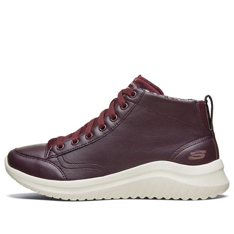 (WMNS) Skechers Ultra Flex 2.0 High-Top Running Shoes Red-Wine 13358-BURG