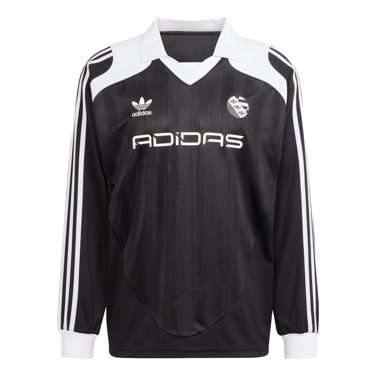 adidas Originals Adilenium Oversized Long Sleeves Jersey 'Black White' IW3642