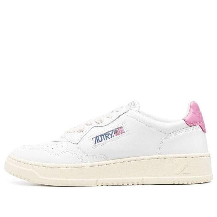 (WMNS) AUTRY Medalist low Leather 'White Pink' AULW-LL55
